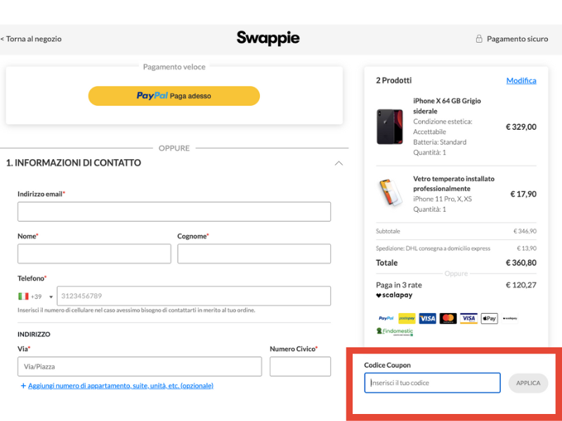 Swappie codice sconto