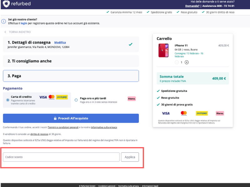 Refurbed codice sconto